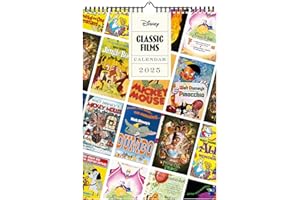 GRUPO ERIK Calendario 2025 pared A3 Disney - Calendario pared grande, Planificador mensual: Con espacio para anotar e Ilustraciones (29,7x42 cm)