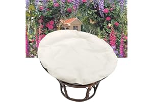 TDHLW Housses de Coussin de Chaise Papasan Uniquement,Housse imperméable pour Coussin d'intérieur extérieur pour Coussin de Chaise Papasan,Fixé en Interne,Facile à Nettoyer,Beige,47 * 47in