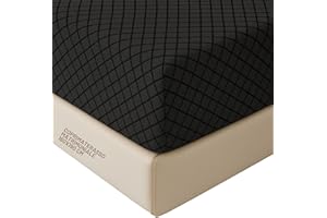 SONIT HOME DECOR SONIT - Copri Materasso Matrimoniale 160x190 cm con Angoli Elasticizzati 1 Pz - Coprimaterasso Grigio Scuro