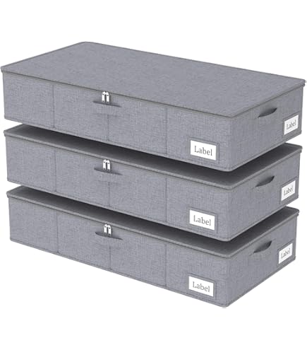 Opbergdozen, set van 6, voor in de kast, zonder deksel
