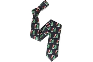 THE TIE COMPANY The Tie Co™ Premium Christmas Secret Santa/Reindeer/Sleigh Heavyweight Novelty Gift Neck Ties