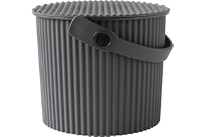 Hachiman Omnioutil - Secchio con coperchio, colore: Grigio scuro
