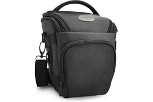 Baxxtar PRO NOVO Borsa per fotocamera SLR Colt (tracolla, cintura addominale, tunnel per cintura) Compatibile con Canon EOS RP R50 R100 250D 2000D 4000D - Nikon Z50 - Sony Alpha 7 - Panasonic DC-GH7