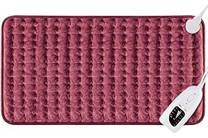 DIZA100 Heizkissen mit Abschaltautomatik Abschaltung, schnelle Heiztechnik Elektrisch Wärmekissen, sicheres Wärmepads Elektrische für Rücken, Nacken, Schulter 30 x 60 cm (Rosenholz)