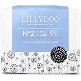 LILLYDOO Diapers, Size 2 (4+ kg), 34 pcs., Leak Protection | Skin-friendly diapers: extra soft, perfume and lotion free and d