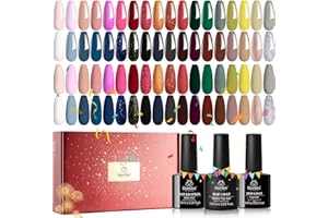 BEETLES GEL POLISH Beetles Holiday Gel Nail Polish Set - 6 Colors Burgundy Red Brown Champagne Gold Gel Polish Kit Snow White Nude Grey Soak off Nail Lamp Thanksgiving Gel Polish Gel Nail Manicure Kit DIY