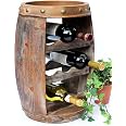 DanDiBo Scaffale Vini Botte-Vino per 24 Bottiglie verniciatura Marrone Bar Supporto Bottiglie Botte Porta Bottiglie