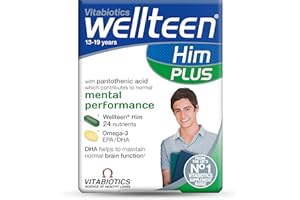 Vitabiotics Wellteen Him Plus Tablets/Capsules, 56 Count (Pack of 1)