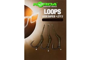Korda DF Wide Gape Barbless Loop Rigs