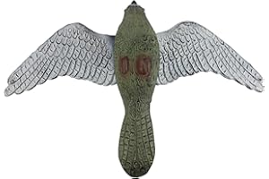 BIOTOP Halcón espanta pájaros y roedores de 52 cm de envergadura. Ideal contra Las molestas Palomas, mirlos y urracas.