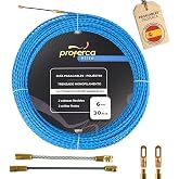 Professional Cable Guide 6 mm 30 Metres Polyester Braided | Electric Cable Grommets with Interchangeable Terminals, Replaceme