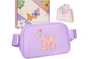 ONETOALL Torba biodrowa dla dzieci, spersonalizowana saszetka biodrowa, liliowy, M