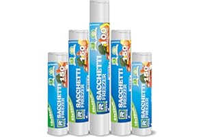 R MOVE RMOVE 700 sacchetti freezer, sacchi gelo per alimenti da congelatore, buste plastica frigo, bustine per congelare alimentari ideali per surgelati (2piccoli + 2medi + 1grande (5 confezioni))