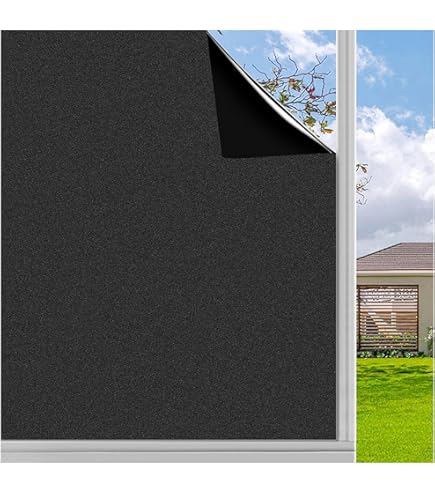 KROMAPOLIS Matte raamfolie - transparante raamsticker met privacybescherming, wit zwart, geen lijm, statische hechting, warmte-regulerende raamfolie, verwijderbare decoratieve raamfolie, voor badkamer