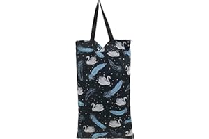 AMO NENES Sac à Couche 40x70 imperméable et lavable Grande Capacité, Double Fermeture à Glissière, Wetbags Polyvalents et Réutilisables, Pochette pour Crèche, Naissance, Fitness, Plage, Piscine, 40*70cm, Cygne