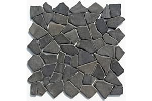 M-1-001 - 1 m² = 11 Fliesen Naturstein Marmor Bruchstein Mosaikfliesen Marmormosaik Fliesen Lager Verkauf Stein-Mosaik Herne NRW