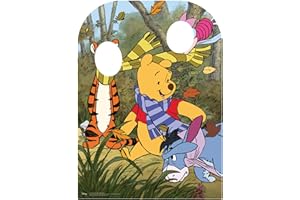 Star Cutouts Ltd SC1063 DISNEY Winnie The Pooh, Eeeyore and Tigger Hundred Acre Wood with Friends Child Size Stand-In Cut Out, Cardboard, Multi-Colour, 131 x 95 x 131 cm
