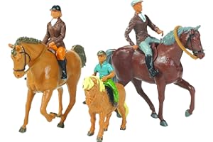 Britains-40956 EA Animale 1/32 Cavalli & Cavalieri, Multicolore, Medium, 40956