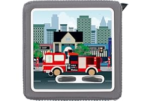 ‎YABADUU yabaduu Schutzfolie Schutzcover für Toniebox passgenau selbstklebend kindgerecht Folie Zubehör für Kinder Spielzeug (Y031-13 Feuerwehr, Ohne Wunschname)