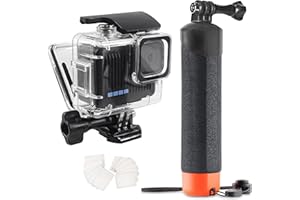 FitStill Carcasa sumergible impermeable 45 M/148 pies con filtro de buceo y mango flotante monopod para Go Pro Hero 4K 2024