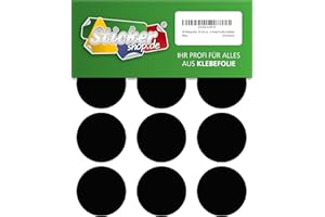 WP KLEBEPUNKTE 50 MM 48, 50 mm, black, PVC, Weatherproof, CODING DOTS CIRCLES DOTS Stickers