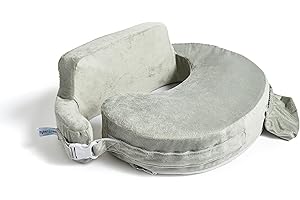 My Brest Friend Super Deluxe Breastfeeding Pillow, Platinum 1 Count (Pack of 1)