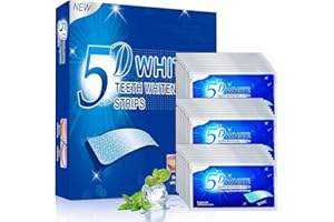 CELAKEETY blanqueador dental blanqueador dental profesional 56 tiras blanqueadoras dientes whitening strips Seguro para dientes para el café vino, tabaco y otras manchas, 28 días tratamiento Sabor Menta