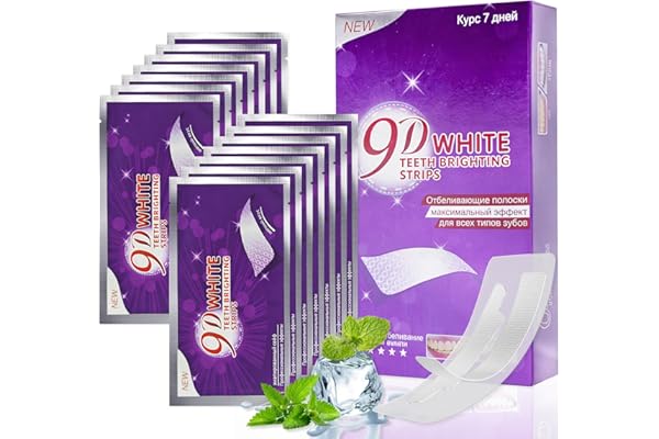 28 Pièces Bandes De Blanchiment Dentaire, Blanchiment Dentaire, Bande De Kits, Effet à Domicile, Blanchissantes Doux Des Dents, RéDuire Les Taches Profondes Café/Vin/Soda