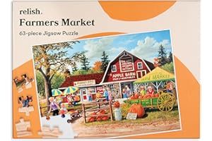 Relish ‘Farmers Market’ Puzzle 63 Pièces : Activités Adaptées aux Seniors Atteints de Démence ou d’Alzheimer