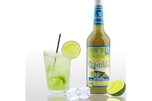 FLYING BIRD DRINKS & MORE Caipirinha Cocktail 30%Vol. | Bar Pemix für 12 fertige Cocktails mit Alkohol | Flasche 0,7l mit allen Zutaten | Einfach auf Eis servieren