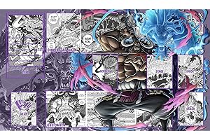 WAIFUWORLD SHOP One Piece Playing Field Kaido Play Mat with Zones Trading Card Game Kaido Playmat Compatible with the One Piece Trading Card Game Card Game Card Game Mat in Kaido Motif