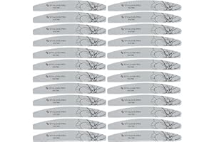 Staleks Expert NFE-40-150/180-25 Lot de 25 limes à ongles demi-lune double face Grain 150/180 g Couche fine de mousse