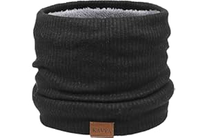 Kavya Cache Cou Homme Femme Tour de Cou Homme, Tricoté Cache Cou Moto Rembourré Echarpe Homme Hiver Convient Pour Le Ski et Le Cyclisme