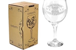 Ginsanity [The Gin Collective Coupe de Verres Gin & Tonic Ballon Cocktail/Lunettes Dans Une Boîte Cadeau [545ml] - In the Beginning...