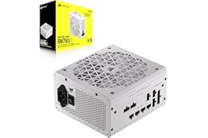 CORSAIR RM750x Shift Fuente de Alimentación ATX Totalmente Modular - Interfaz Lateral Modular - Compatible con ATX 3.1 y PCIe 5.1 - Modo Ventilador a Cero RPM - Eficiencia 80 Plus Gold - Blanco