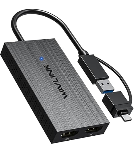 WAVLINK USB 3.0/USB C To DisplayPort/HDMI Display Adapter Dual 5K@60Hz Monitor Hub For Mac M1 M2 Windows DisplayLink DL6950 Chip - 7 - View #14
