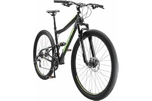 BIKESTAR MTB Mountain Bike Sospensione Completa 26, 27.5, 29", Freni a Disco| Bicicletta MTB Telaio 15, 17, 19" Cambio Shimano a 21 velocità
