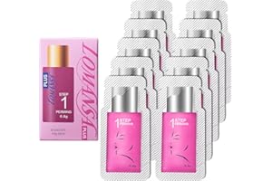 Lomansa Lash Lift Kit, Separate Steps Perming Lotion, Individual Sachets For Eyelash Perming and Eyebrow Lamination, 10 sachets, 0.8g/0.03oz each (STEP#1)