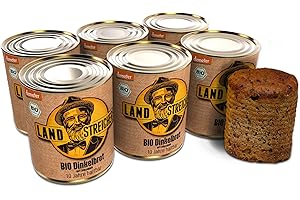 LANDSTREICHER Demeter Bio Dosenbrot, 10 Jahre haltbar (6, Dinkelbrot)