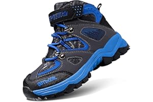 ASHION Jungen Winterschuhe Kinder Mid Schneestiefel Gefütterte Winterstiefel Wanderschuhe Trekking Baumwollschuhe