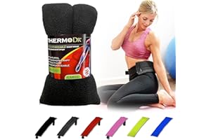 ThermoDR Wheat Bags Microwavable Heat Pack - Body Wrap Microwave Unscented Heat Pad with UK Cleaned Wheat for Body Discomfort, Back, Shoulder, Stomach & Neck with Elasticated Straps - Grey