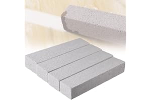 QESSUVNC 4 Stück Bimsstein Reiniger Bürsten Block Reinigungsblock Grill Bimsstein Reinigungsstein Grill Brick Bimsstein Reinigungs Grill Reinigung Stein Küche Bräter Backofen (4 Stück)