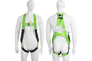 G FORCE SAFETY AT HEIGHT PRODUCTS G-Force P11 2 Point Full Body Adjustable Fall Arrest Protection Safety Harness (M-XL)
