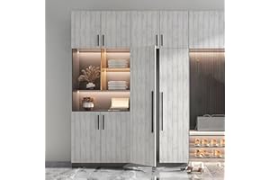 JOLIHOME Papier Peint Bois Blanc 44,5x500cm Papier Adhesif pour Meuble Vintage Film Vinyle Autocollant Grain Bois Stickers pour Placard Tiroir Tables Cuisine Chambre Mur Décoratif