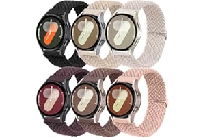 DMVEIMAL Armband für Samsung Galaxy Watch 7/6/5/4/FE 40mm 44mm/Galaxy Watch 4 6 Classic 47mm 43mm 46mm 42mm/Watch 5 Pro/3 41mm/Active 2,20mm Geflochtene Nylon Uhrenarmband für Garmin Vivoactive 5/3/Venu sq 2