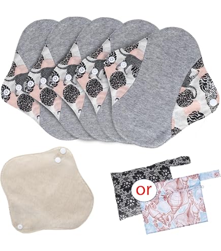 Protège-slips Réutilisables En Coton Bio Et Chanvre - Lot De 7 - Maison Eliette - Fabriqué En France