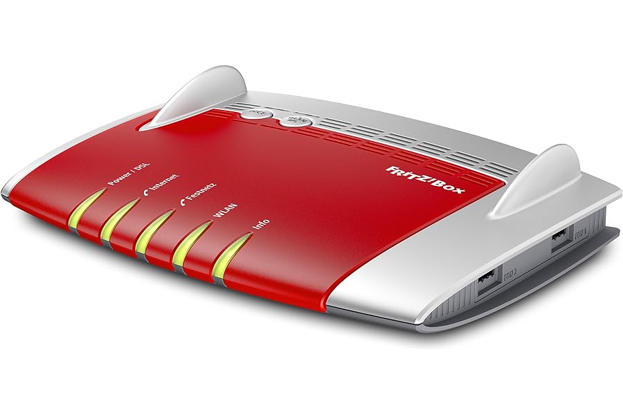AVM FRITZ!Box 7490 WLAN AC + N Router (VDSL/ADSL, 1.300 Mbit/s (5 GHz), 450 Mbit/s (2,4 GHz), DECT-Basis, Media Server) (Generalüberholt) – Produktbeispiel aus Amazon Renewed