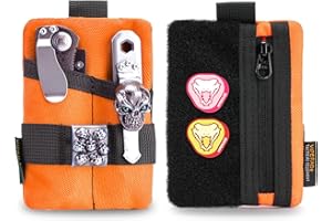 ‎VIPERADE VIPERADE VE15 Mini EDC Pouch,Kleiner EDC Organizer Tasche mit 3 Taschen,Mini EDC Werkzeugtasche mit Klettverschlussbereich,Mini EDC Tasche Kleiner Multitool Organizer Rucksack-Zusatztasche