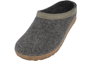HAFLINGER Grizzly Torben Filzclog Hausschuh aus reinem Wollfilz