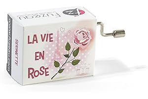 EDITIONS FUZEAU Fuzeau - Boîte À Musique “La Vie En Rose” - Serinette Mécanisme Traditionnel À Manivelle - Reproduction Authentique De Mélodie - Instrument Décoratif Et Ludique - Dès 3 Ans - Réf. 78139